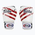 Guanti da boxe Fairtex Universal "Tight-Fit" Design USA bianchi 2