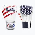 Guanti da boxe Fairtex Universal "Tight-Fit" Design USA bianchi