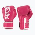 Guanti da boscaiolo Fairtex in microfibra rosa/bianco