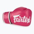 Guanti da boscaiolo Fairtex in microfibra rosa/bianco 5