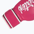 Guanti da boscaiolo Fairtex in microfibra rosa/bianco 6