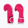 Guanti da boscaiolo Fairtex in microfibra rosa/bianco 3