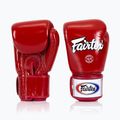 Guanti da boxe Fairtex Super Sparring - Pollice bloccato rosso