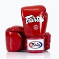 Guanti da boxe Fairtex Super Sparring - Pollice bloccato rosso 2