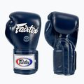 Guantoni da boxe Fairtex Super Sparring - Pollice bloccato blu