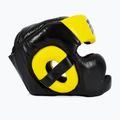 Casco da boxe Fairtex Diagonal Vision - Copertura totale della testa nero/giallo 4
