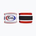 Fairtex Handwraps 455 cm bende da boxe rosso/bianco/blu