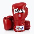 Guanti da boxe Fairtex Stylish Angular Sparring - Pollice bloccato rosso 4