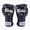 Guantoni da boxe Fairtex Stylish Angular Sparring - Pollice bloccato blu