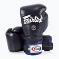 Guantoni da boxe Fairtex Stylish Angular Sparring - Pollice bloccato blu 4