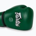 Guantoni da boxe in vera pelle Fairtex verde 5