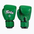 Guantoni da boxe in vera pelle Fairtex verde