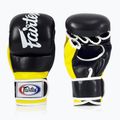 Guanti Fairtex Super Sparring Grappling nero/giallo 2
