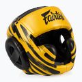 Fairtex Microfiber Headguard casco da boxe oro 2