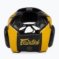 Fairtex Microfiber Headguard casco da boxe oro 5