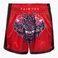 Pantaloncini da boxe Fairtex per bambini BSK2108 'Silent Warrior' rosso