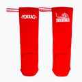 YOKKAO Protezioni per tibia da boxe Muay Thai rosso
