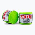 Bende da boxe YOKKAO Premium Handwrap 400 cm verde neon