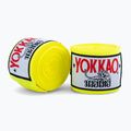 Bende da boxe YOKKAO Premium Handwrap 400 cm giallo neon