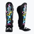 Protezioni per tibia e piede di colore nero Yokkao Flames 2
