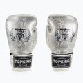 Guantoni da boxe Top King Muay Thai Super Star Air Snake bianco/argento