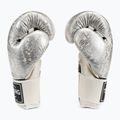 Guantoni da boxe Top King Muay Thai Super Star Air Snake bianco/argento 3