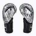 Guantoni da boxe Top King Muay Thai Super Star Air Snake nero/argento 3