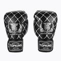 Guantoni da boxe Top King Boxing Chain nero/argento