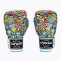 Guanti da boxe Top King Boxing Culture bianco/blu