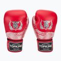 Guanti da boxe Top King Muay Thai Power Snake rosso/argento 2