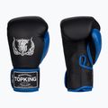 Top King Reborn Guantoni da boxe in pelle nera/blu 3