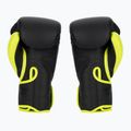 Guantoni da boxe Top King Reborn Semi Leather nero/giallo 2