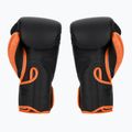 Top King Reborn Guantoni da boxe in pelle nera/arancione 2