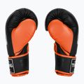 Top King Reborn Guantoni da boxe in pelle nera/arancione 3
