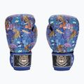 Guanti da boxe Top King Boxing Wild Tiger nero/blu