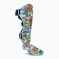 Top King Culture Protezioni per tibia e piede in pelle nera TKSGCT-TH 2