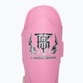 Protezioni per tibia e piede rosa Top King Pro Semi Leather 3