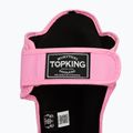 Protezioni per tibia e piede rosa Top King Pro Semi Leather 4