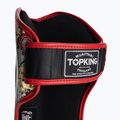 Top King Culture Protezioni per tibia e piede in pelle nera TKSGCT-CN 7