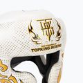 Top King Kanok casco da boxe bianco 4
