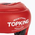 Casco da boxe Top King a copertura totale rosso 5
