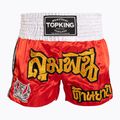 Pantaloncini da allenamento Top King Thai Boxe rosso/bianco