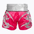 Pantaloncini da allenamento Top King Thai Boxe rosa/bianco 2