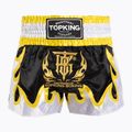 Pantaloncini da allenamento Top King Thai Boxe nero/oro/bianco