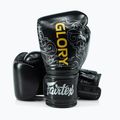 Guanti da boxe Fairtex Glory Kickboxing Competition Training Nero/Argento 4