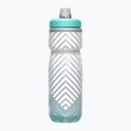 Borraccia per bicicletta CamelBak Podium Chill 620 ml grigio/verde a righe 2