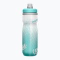 Borraccia per bicicletta CamelBak Podium Chill 620 ml grigio/verde a righe 4