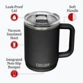 CamelBak Thrive Mug Tazza termica isolata SST 470 ml nero 6