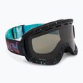 Maschera da sci DRAGON D1 OTG rattle can/lumalens dark smoke/lumalens flash blue 2