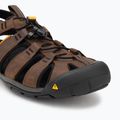 KEEN Clearwater Cnx Pelle terra scura/nero sandali da uomo 7